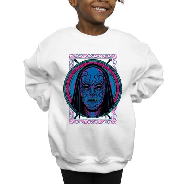 Harry Potter Girls Neon Death Eater Mask Sweatshirt