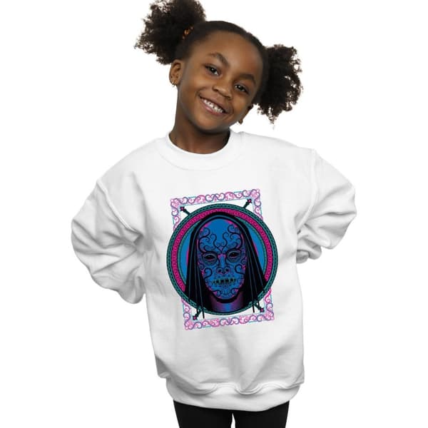 Harry Potter Girls Neon Death Eater Mask Sweatshirt