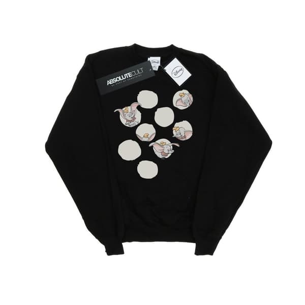 Disney Girls Dumbo Peekaboo Sweatshirt Black 5-6 Years