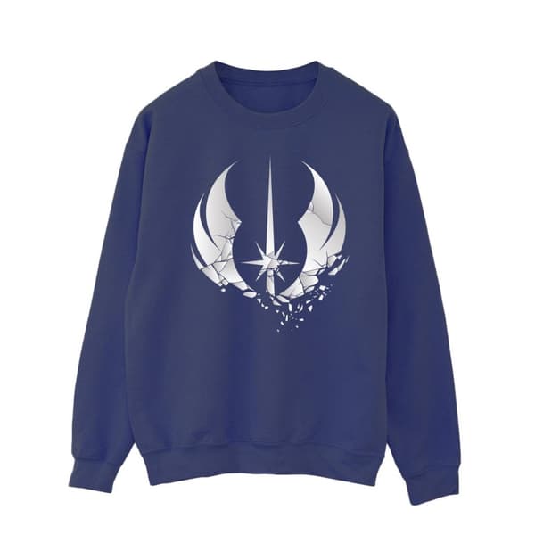 Star Wars Mens Obi-Wan Kenobi Order Fractured Sweatshirt Navy Blue XXL