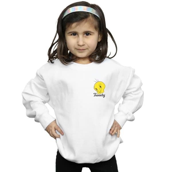 Looney Tunes Girls Tweety Pie Head Sweatshirt