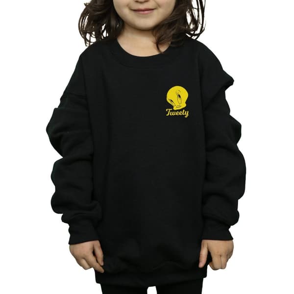 Looney Tunes Girls Tweety Pie Head Sweatshirt