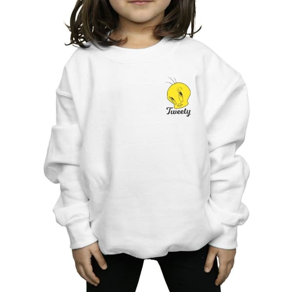 Looney Tunes Girls Tweety Pie Head Sweatshirt