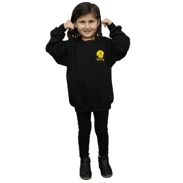 Looney Tunes Girls Tweety Pie Head Sweatshirt