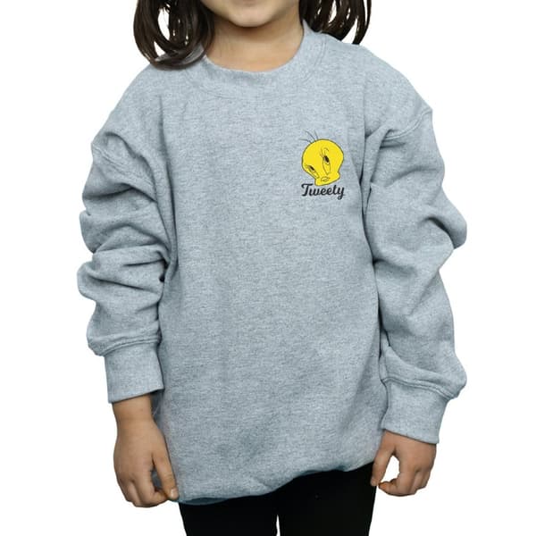 Looney Tunes Girls Tweety Pie Head Sweatshirt