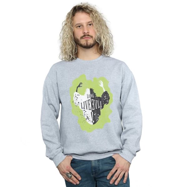 Disney Mens The Descendants Cruella Long Live Sweatshirt