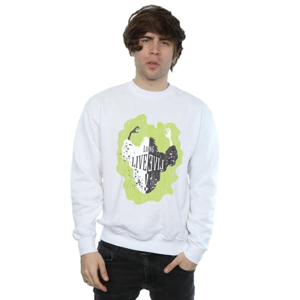 Disney Mens The Descendants Cruella Long Live Sweatshirt
