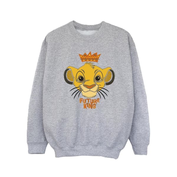 Disney Flickor Lejonkungen Future King Sweatshirt Sports Grey 7-8 Years