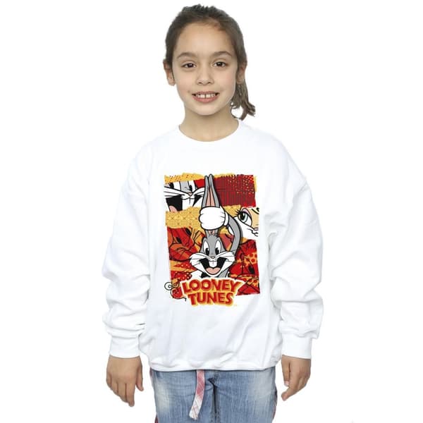Looney Tunes Girls Bugs Rabbit Comic New Year Sweatshirt
