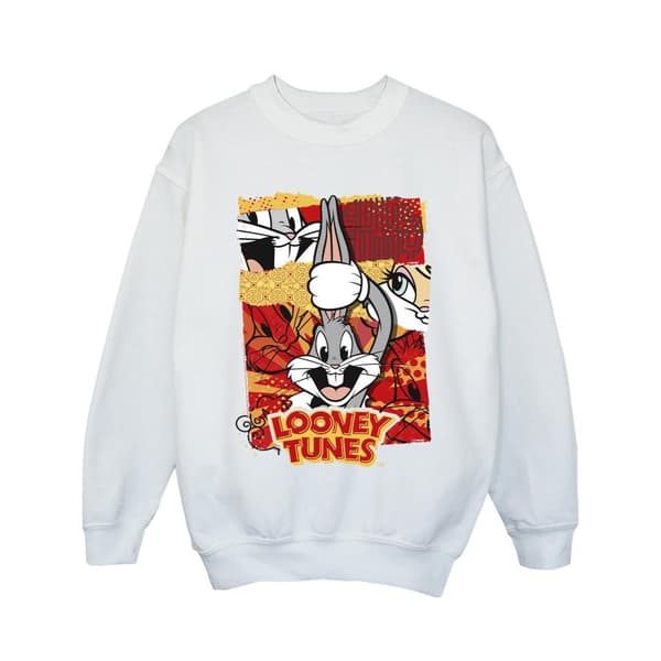 Looney Tunes Girls Bugs Rabbit Comic New Year Sweatshirt
