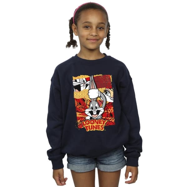 Looney Tunes Girls Bugs Rabbit Comic New Year Sweatshirt
