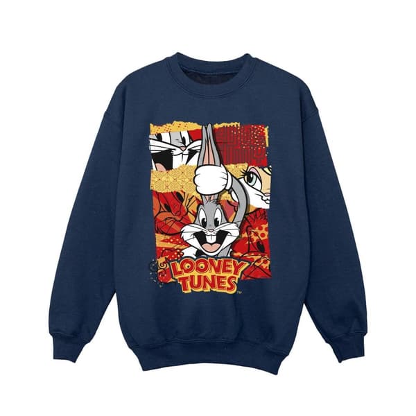 Looney Tunes Girls Bugs Rabbit Comic New Year Sweatshirt