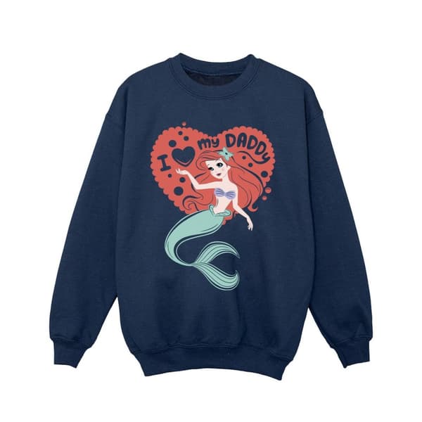 Disney Girls The Little Mermaid Love Daddy Sweatshirt