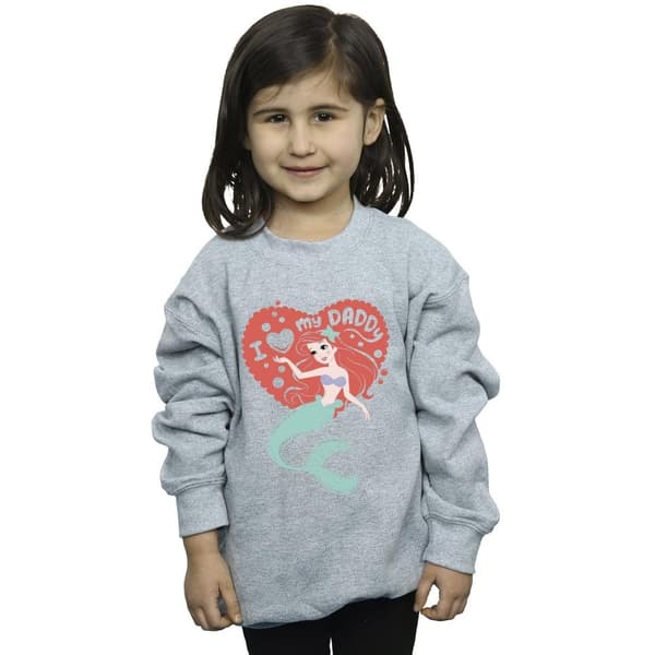 Disney Girls The Little Mermaid Love Daddy Sweatshirt