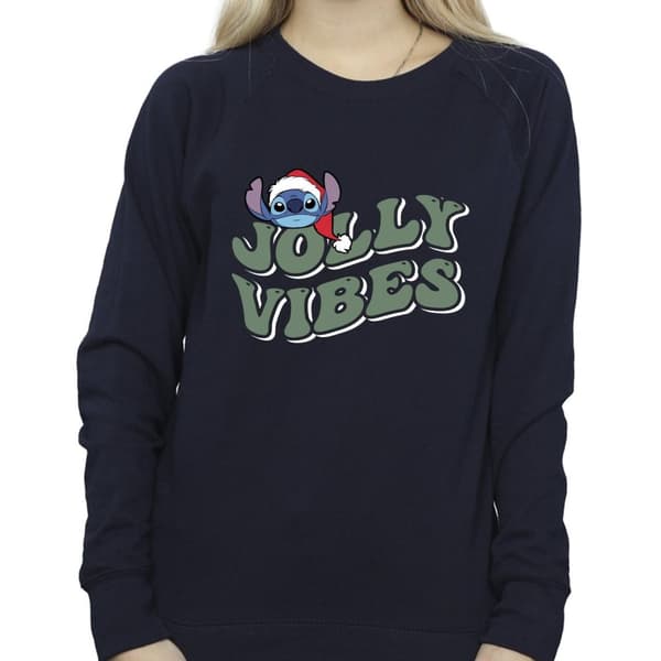 Disney Dam/Tjej Lilo & Stitch Jolly Chilling Vibes Sweatshirt