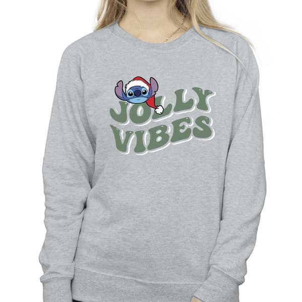 Disney Dam/Tjej Lilo & Stitch Jolly Chilling Vibes Sweatshirt