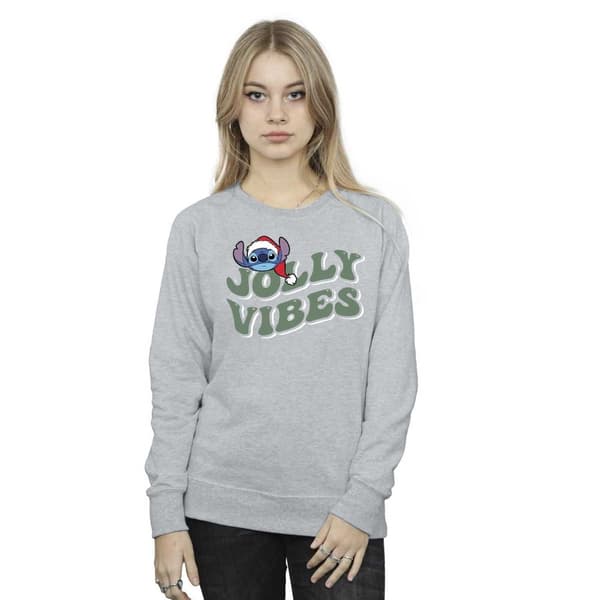 Disney Dam/Tjej Lilo & Stitch Jolly Chilling Vibes Sweatshirt