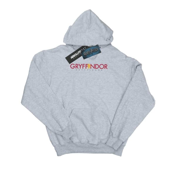 Harry Potter Huvtröja med Gryffindor-text för kvinnor/damer Heather Grey M