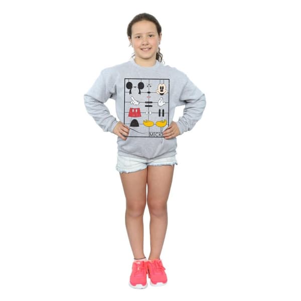 Disney Girls Mickey Mouse Construction Kit Sweatshirt