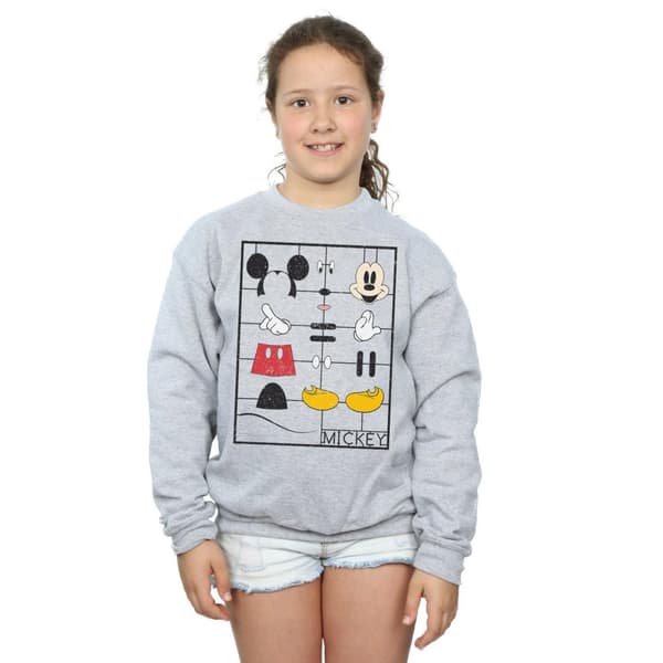 Disney Girls Mickey Mouse Construction Kit Sweatshirt