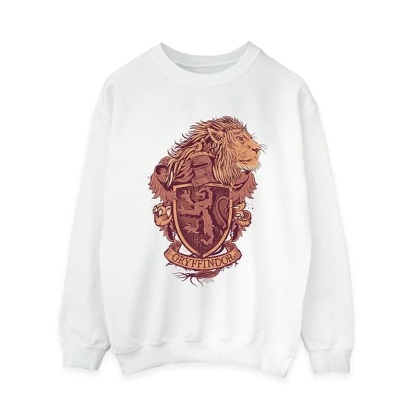 Harry Potter Womens/Ladies Gryffindor Sketch Crest Sweatshirt