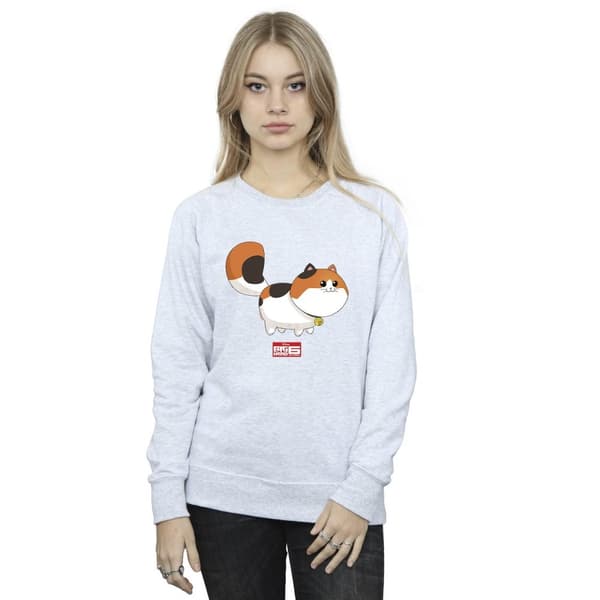 Disney Sweatshirt - Big Hero 6 Baymax Kitten Pose, dam/dam