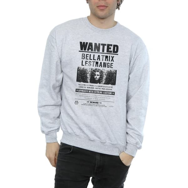 Harry Potter Mens Bellatrix Lestrange Wanted Sweatshirt