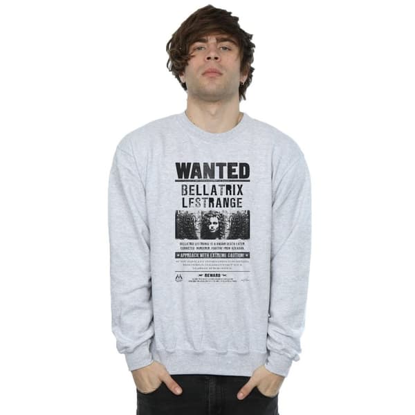 Harry Potter Mens Bellatrix Lestrange Wanted Sweatshirt