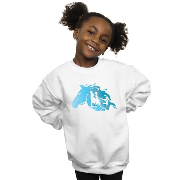 Disney Girls Frozen 2 Nokk Silhouette Sweatshirt