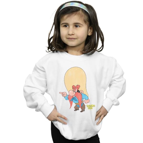Looney Tunes Girls Yosemite Sam Distressed Sweatshirt
