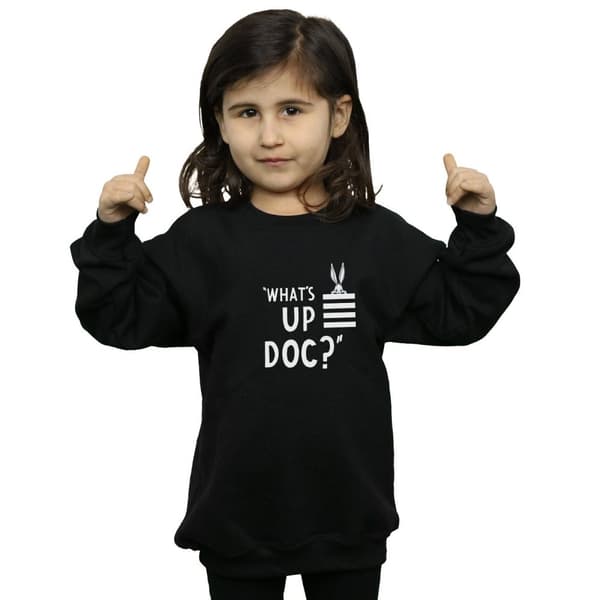 Looney Tunes Girls Bugs Bunny What´s Up Doc Stripes Sweatshirt