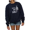 Miniatyrbillede 3 af 5: Looney Tunes Girls Bugs Bunny What´s Up Doc Stripes Sweatshirt