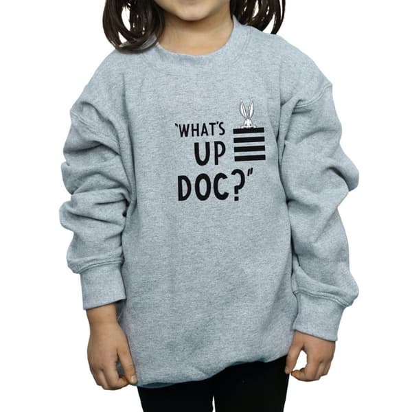 Looney Tunes Girls Bugs Bunny What´s Up Doc Stripes Sweatshirt