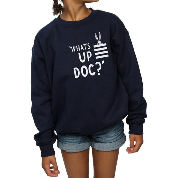 Looney Tunes Girls Bugs Bunny What´s Up Doc Stripes Sweatshirt