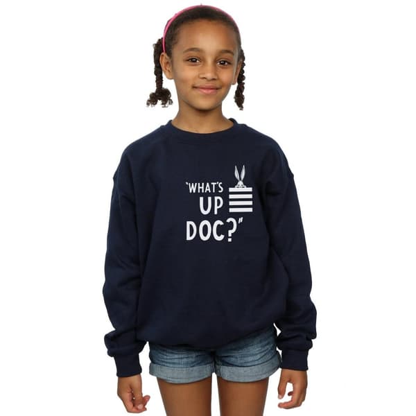 Looney Tunes Girls Bugs Bunny What´s Up Doc Stripes Sweatshirt