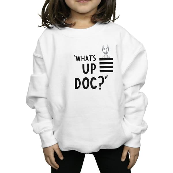 Looney Tunes Girls Bugs Bunny What´s Up Doc Stripes Sweatshirt