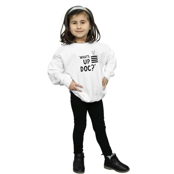 Looney Tunes Girls Bugs Bunny What´s Up Doc Stripes Sweatshirt