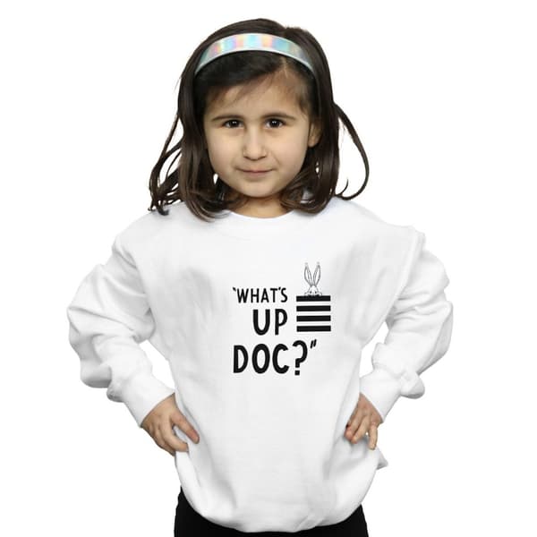 Looney Tunes Girls Bugs Bunny What´s Up Doc Stripes Sweatshirt
