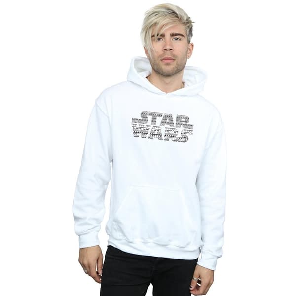 Star Wars Mens Aztec Logo Mono Hoodie