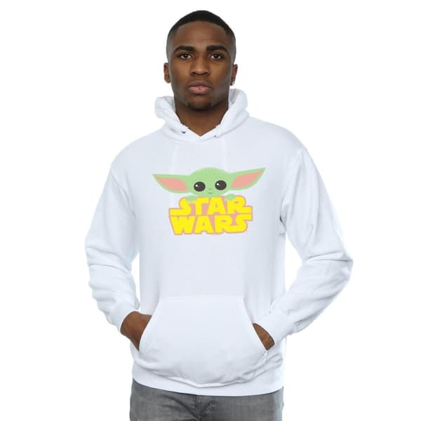 Star Wars Mens The Mandalorian The Child And Logo Hoodie