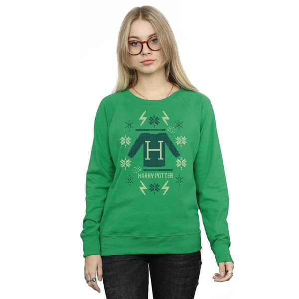 Harry Potter Womens/Ladies Christmas Knit Sweatshirt