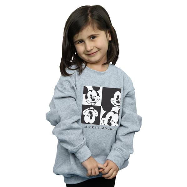 Disney Girls Mickey Mouse Wink Sweatshirt