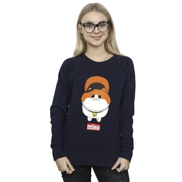 Disney Big Hero 6 Baymax Kitten Face - Sweatshirt för damer/kvinnor