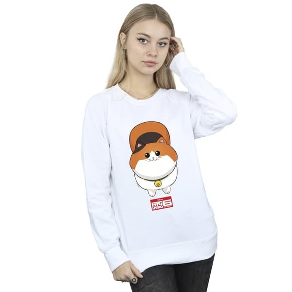 Disney Big Hero 6 Baymax Kitten Face - Sweatshirt för damer/kvinnor