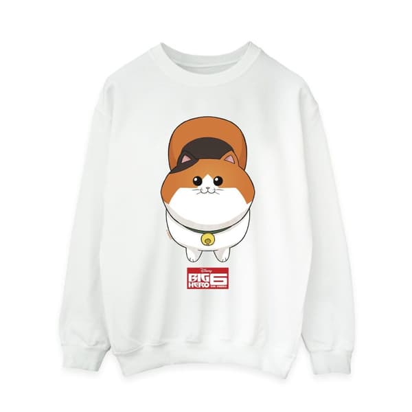 Disney Big Hero 6 Baymax Kitten Face - Sweatshirt för damer/kvinnor