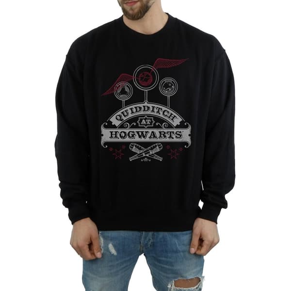 Harry Potter Mens Quidditch At Hogwarts Sweatshirt