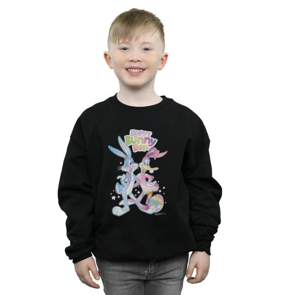 Looney Tunes Boys Bugs And Daffy Happy Bunny Day Sweatshirt