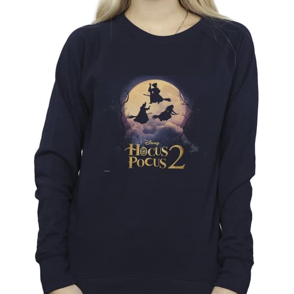 Disney Womens/Ladies Hocus Pocus Witches Flying Sweatshirt