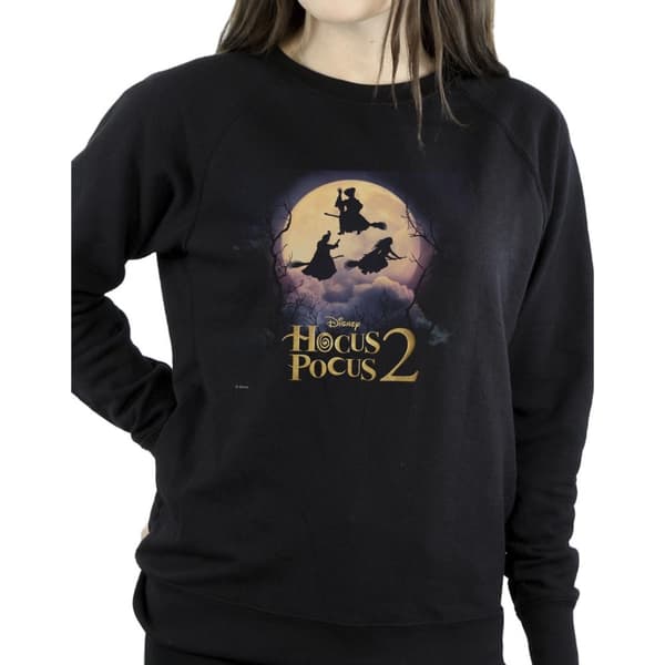 Disney Womens/Ladies Hocus Pocus Witches Flying Sweatshirt