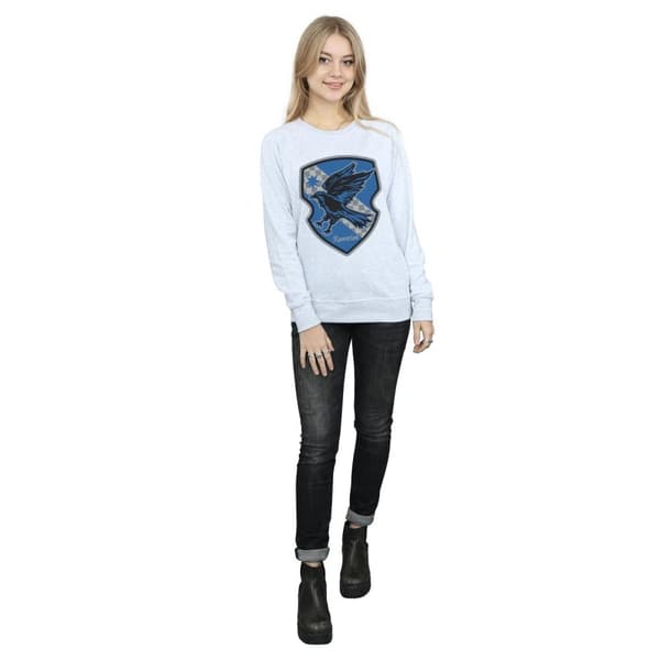 Harry Potter Dam/Tjej Ravenclaw Crest Flat Sweatshirt